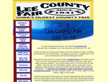 Tablet Screenshot of leecountyfairiowa.com